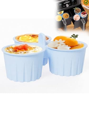 DegoCython Silicone Egg Bite Molds, Reusable Nonstick 3-Cup Trays, 5.67In/14.4Cm Diameter, 135Ml/4.5Oz Capacity, BPA-Free Food-Grade, Dishwasher Safe for Air Fryer Oven Microwave Freezer - Image 1