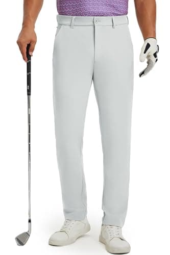M MAELREG Golf Pants for Men 30-34 Inch Inseam 4-Way Stretch Quick Dry Lightweight Business Casual Golf Pants - Image 1