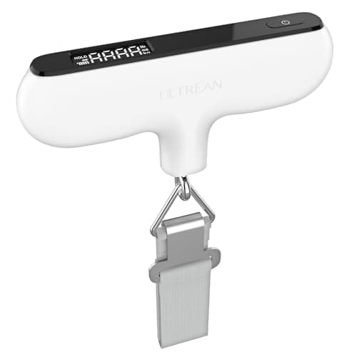 Ultrean Luggage Scale, 110lb Digital Suitcase Weight Scale for Travel, Portable Handheld Baggage Scale with Rubber Paint, Hook, Battery Included - Image 1