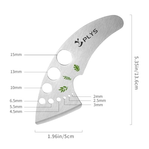 Plys Herb Stripper Tool 9 Holes - Stainless Steel Kitchen Herb Stripping Tool, Herb Leaf Peeler for Kale, Chard, Collard Greens, Rosemary, Thyme, Parsley and Basil, 2025 Professional Kitchen Gadgets - Thumbnail 6