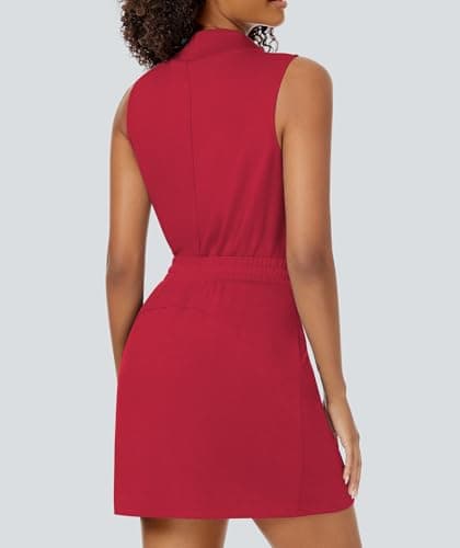 Casly Lamiit 2 Piece Skort Set for Women Tennis Skirts with Shorts Casual Jogger Two Piece Outfits Summer Cruise 2026 Short Skirt Dress Active Wear Red XS - Thumbnail 6