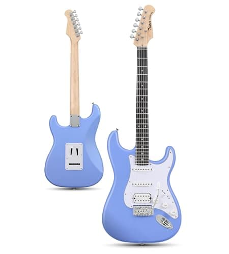 Tostar 39" Solid Body Electric Guitar for Beginner & Intermediate, HSS-MBL