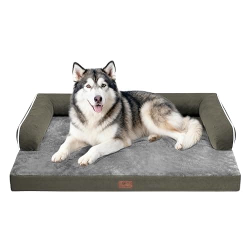 Dog Bed Large Sized Dogs-Orthopedic Waterproof Bed for Dogs,Large Dog Beds with Washable Removable Cover & Non-Slip Bottom - Image 1
