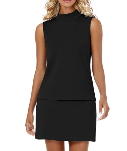 Casly Lamiit Two Piece Sets for Women Summer Athletic Tennis Outfits Short Skirts Dress Fashion Travel Airport Outfit 2026 Active Resort Wear Black XL - Thumbnail 2