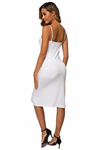 LB LIFEBEST Women's Full Slips Cami Long Spaghetti Strap Under Dress - Thumbnail 4