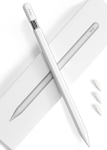 Aplfan Pencil USB-C for iPad(2018-2025): Slide-Switch, Hidden-Port Stylus with Tilt Sensitivity & Palm Rejection. Compatible with iPad(6-11th), Mini(5-7th), Pro 11"/12.9"/13"(M4/M5), Air(3-5th/M2/M3) - Image 1