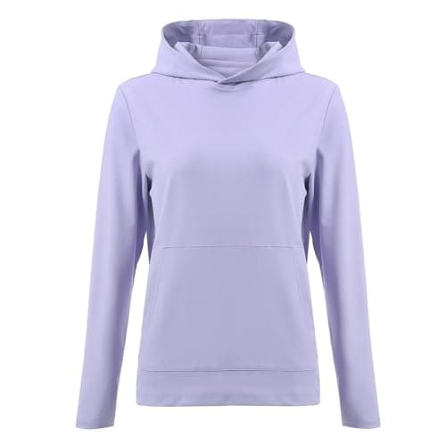 M MAELREG Women's Fashion Hoodies & Sweatshirts Lightweight Dry Fit Breathable Soft Womens Sweatshirt with Pocket Lavender - Image 1