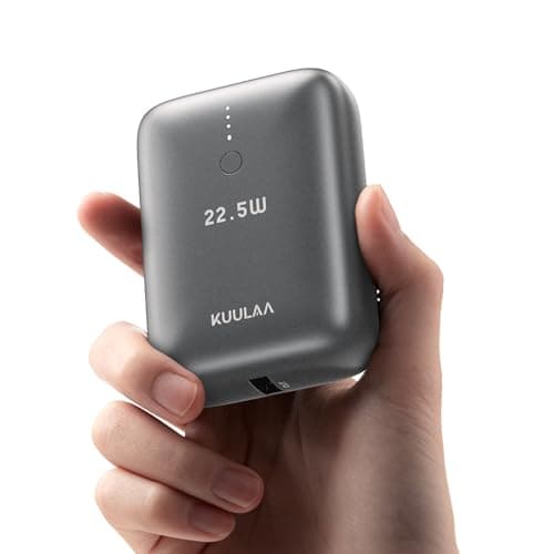 Kuulaa Portable Charger 10000mAh, Mini Power Bank with PD 22.5W USB-C Fast Charging, Ultra-Small Battery Pack Compatible with iPhone, Samsung, iPad & More - Image 1