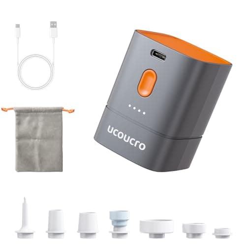 2-in-1 Cordless Electric Vacuum Pump, Rechargeable Vacuum & Inflate Air Pump for Vacuum Storage Bags and Inflatables, Portable Travel Air Pump with 7 Nozzles for Home & Outdoor Use - Image 1