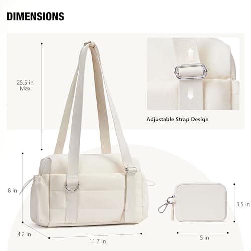 ROULENS Small Gym Bag for Women 2 Set Mini Gym Duffle Bag with Wet Compartment and Coin Wallet, Gym Tote Bag for Workout/Sport/Travel - Thumbnail 5