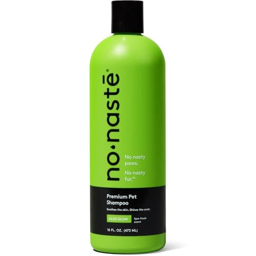 Nonaste Aloe Glow Premium Dog Shampoo (16 Oz, Pack of 1) – Deep-Clean & Odor-Neutralizing Dog Wash with USDA Certified Organic Aloe & Oatmeal | for Sensitive Skin, Soft Shiny Coat, Light Fresh Scent - Image 1