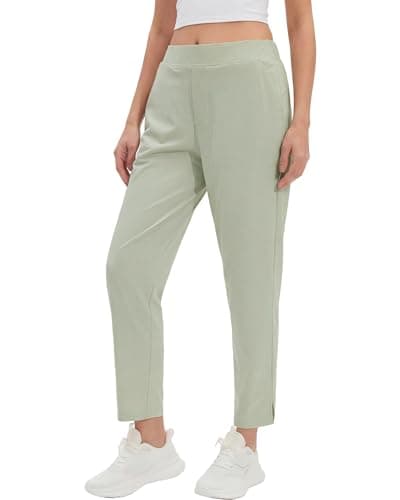 Stelle Womens Travel Pants Lightweight Stretch Tapered Work Pants for Women Business Casual 7/8 Ankle Golf Slacks with Pockets Green X-Large - Image 1