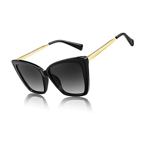 FEISEDY Trendy Polarized Women Sunglasses, Retro Womens Square Cat Eye Sun Glasses B4134 - Image 1