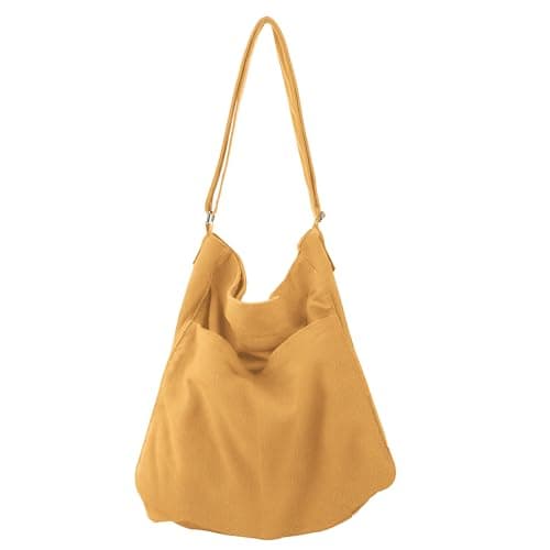 GEMIU Canvas Tote Bag Large Hobo Crossbody Purse Multi-pocket Messenger Bags for Women and Men Travel Work - Image 1