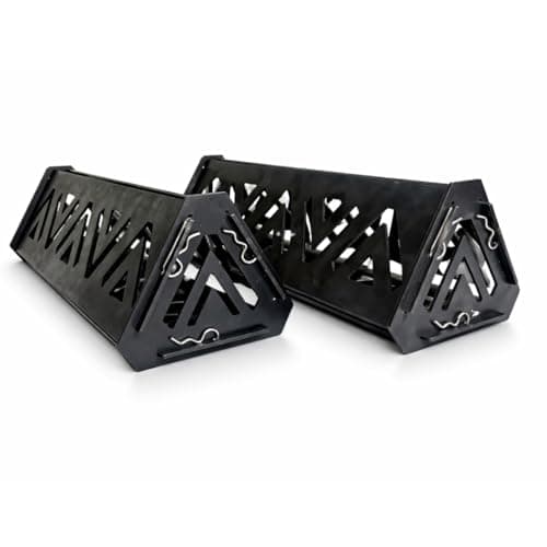 PyreLogs Portable Campfire Bases – Heavy Duty Steel Campfire Tool – Reusable Firewood Bases for Camping, Overlanding, RV, Backyard Fire Pits – Increases Airflow and Prevents Collapse. - Image 1