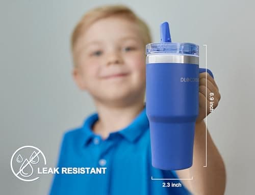 DLOCCOLD 16 oz Stainless Steel Tumbler with Lid and Straw, Double Wall Vacuum Insulated Travel Tumbler with Straw Cover Cap, Reusable Travel Coffee Mug, Cupholder Friendly, Leak Resistant - Thumbnail 5