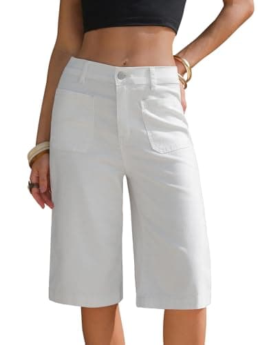 EXLURA Women Baggy Jeans Jorts Wide Leg Y2K Denim Bermuda Shorts 2026 Summer Trendy Knee Length Hot Short Streetwear Outfits - Image 1