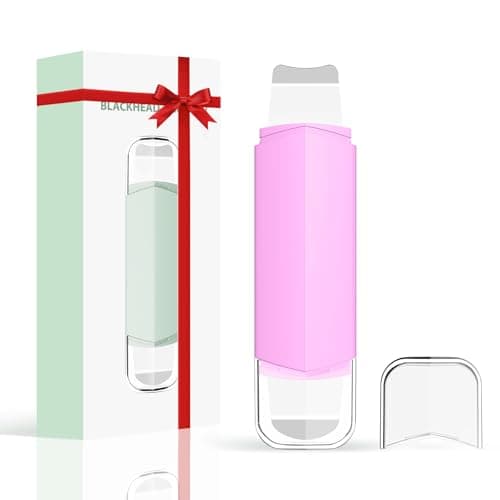 Blackhead Remover Tool Face Scrubber: PETYDOOT Double-Headed Face Spatula Skin Scrubber, Nose Pore Cleaner Blackhead Remover for Facial Deep Cleansing Skin Care Tool for Men & Women (Pink) - Image 1