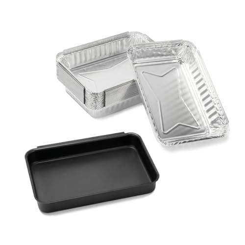BLUES GRILL PARTS 93305 Grease Catch Pan - 20-Pack Disposable Aluminum Foil Drip Pan Liners, 7515/6415 Replacement for Weber Genesis II 3-Burner, Spirit 2/3-Burner, Silver/Gold, Platinum I/II, Summit - Image 1