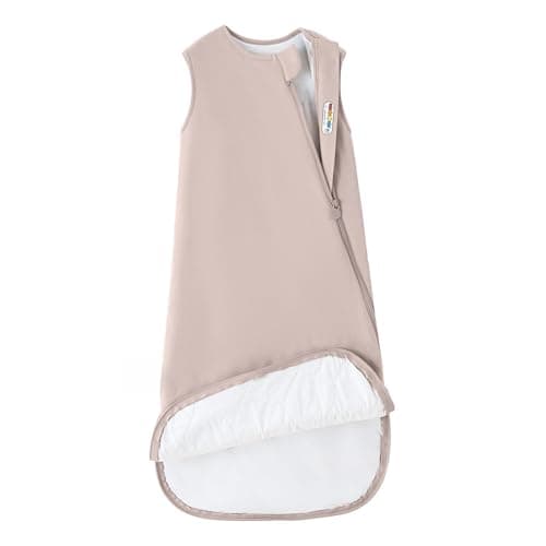 Kaiya unisex baby sleeping bag, 1.0 TOG, organic cotton sleeveless onesie sleeping bag, wearable baby blanket. - Image 1