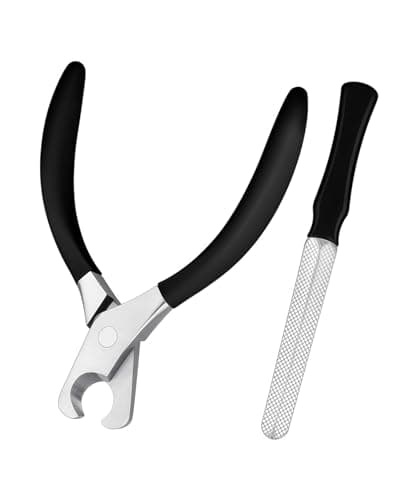 HEYCROWN Large Dog Nail Clippers Wide Jaw Opening Heavy Duty Dog Nail Trimmer Cat Claw Clippers(Black) - Image 1