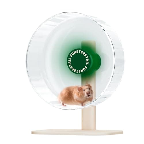 FunstersTail Super Silent Hamster Wheel 8.7 Inch, Magnetic Large Rat Wheel for Chinchilla, Gerbil, Guinea Pig, Cat, Mouse, Sugar Glider and Dwarf, Syrian Hamster Accessories (Avocado Green) - Image 1