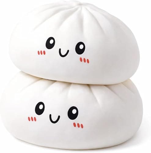 Giant Mystery Dumpling Squishy, 4 Inch Jumbo Dumpling Stress Ball, Squishy Bun, Anxiety Relief Fidget, Soft Squeeze Decompression Dough for Adults Classroom Prizes & Party Favors - Thumbnail 3