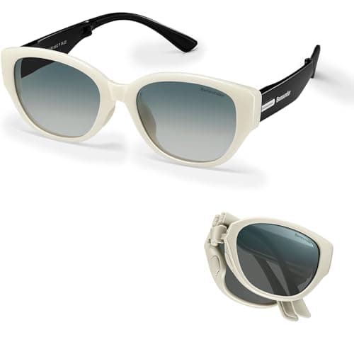 BENEUNDER Women's Polarized Sunglasses - UV400 Trendy Folding Lightweight Shades, Retro Classic Designer Style - Image 1