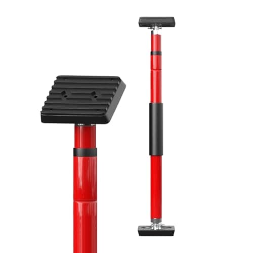 3-H Cabinet Jacks for Installing Cabinets, Thickened All-Steel Adjustable Support Pole with Twist-Lock Mechanism, Heavy-Duty Third Hand Tool, Red, 27.5"-43" 1pc