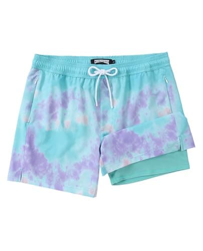 CoozySphere Men Swim Trunk with Compression Liner 5 Inch 2 in 1 Swimwear Bathing Suit Quick Dry Board Short S - Image 1