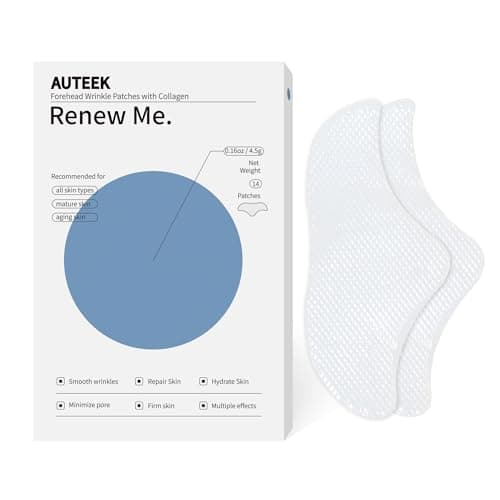 Auteek Forehead Wrinkle Patches Overnight 14pcs with Collagen & Vitamin E, Anti Wrinkle Patches for Forehead Filler & Deep Line Treatment, jelly forehead patches for Gentle Skin Care Solution - Image 1