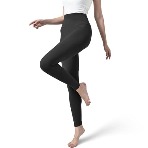 Stanpetix Leggings for Women - High Waisted Workout Pants for Running Exercise (Black,L-XL) - Image 1