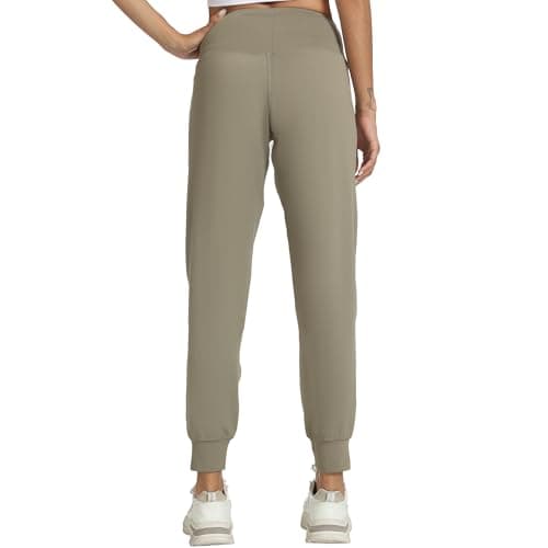 Rrosseyz Women's Joggers with Zipper Pockets Lightweight Soft Workout Athletic Pants for Camping Running Outdoor(Khaki,S) - Thumbnail 2