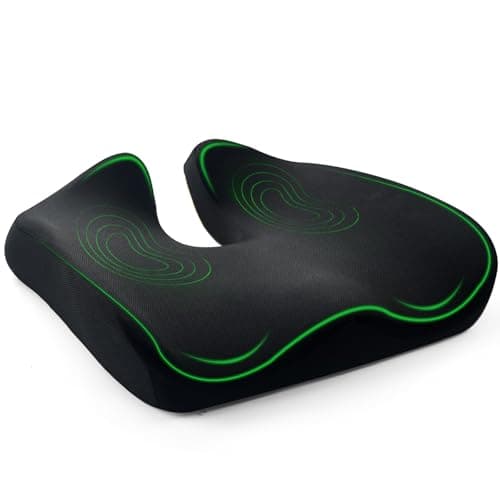Irosiy Premium Seat Cushion - Pressure Relief Cushion for Office Chair, Car, Wheelchair | Cool Gel Memory Foam for Tailbone Pain Relief | Multi-Purpose Comfort - Image 1