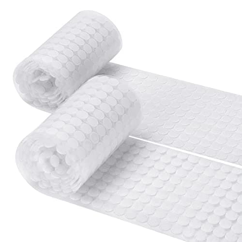 Self Adhesive Dots, Strong Adhesive 1550 Pcs (775 Pairs) 0.59 inch Diameter Sticky Back Nylon,Dots with Waterproof Sticky Glue Tapes, Suitable for Classroom, Office, Home
