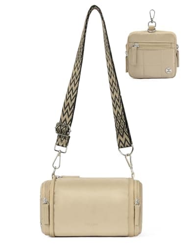Telena 3-Way Folding Crossbody Bag - All-in-One Bag Expandable Coin Purse with RFID Protection for Travel Khaki - Image 1