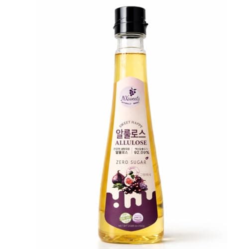 NXsweets Allulose Syrup with Indigestible Maltodextrin & Rice Syrup, Zero Sugar Sweetener, 92.09% Allulose, Keto Friendly Low Glycemic Sweetener, Non-GMO, HACCP Certified, 24.69 oz (700 g), Product of Korea - Image 1