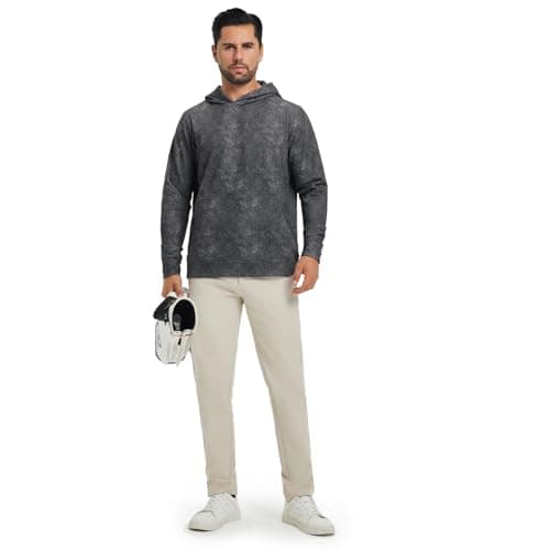 M MAELREG Mens Sweatshirts Hoodies Outdoor Hiking Workout Performance Hooded Sport Casual Fall Golf Hoodies for Men - Thumbnail 6