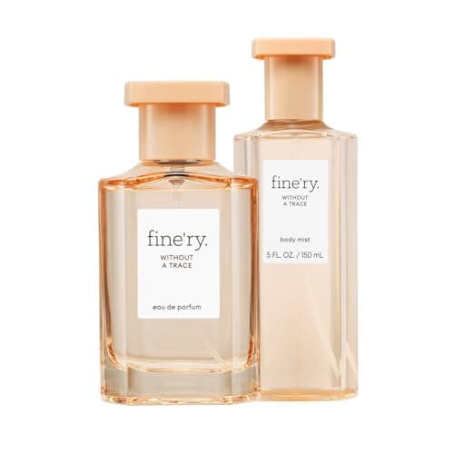 Fine'ry Without A Trace Eau De Parfum & Body Mist Gift Set | Clean & Fresh Notes Of Neroli, Cedarwood & Suede Musk | Fine Mist Spray & Perfume For Women | Fragrance Layering Duo (2oz + 5oz) - Image 1