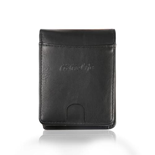 HiChiclife RFID Blocking Wallet for Men, Ultra Thin Slim Minimalist Bifold with ID Window for Front Pocket - Lightweight Compact, Gift Box Included - Image 1