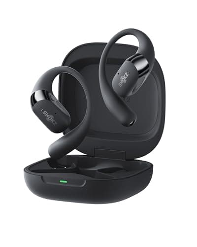 SHOKZ New OpenFit 2+ Open-Ear Headphones, Dolby Audio Enabled, Comfortable Earbuds with Soft Ear Hooks, 48H Playtime, IP55 Water-Resistant, USB-C Fast Charging, Wireless Charging, Carrying Bag, Black - Image 1