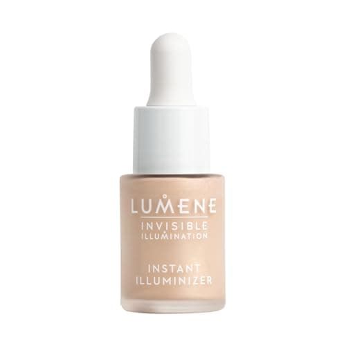 Lumene Invisible Illumination Instant Illuminizer Golden Hour - Lightweight Hydrating Liquid Highlighter - Glowing Skin Makeup Highlighter for a Natural Radiance - Highlight Illuminator (0.5 Fl Oz) - Image 1