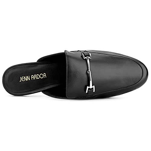 JENN ARDOR Mules for Women Flats Backless Loafers Shoes Slip On Slippers Pointed Toe Low Heel Work Slides Womens Mules Casual Shoes - Thumbnail 5