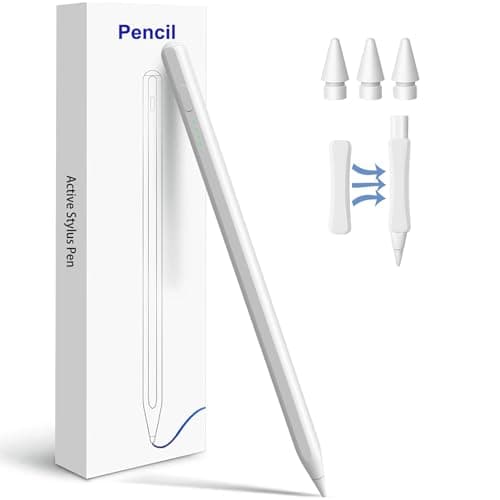 Stylus Pen for iPad (2018-2025) Fast Charging, Tilt Sensitivity, Comfort Grip, Palm Rejection for iPad 11/10/9/8/7/6th Gen, Air 7/6/5/4/3/M3/M2, Pro 13"/12.9"/11"/M4, Mini 7/6/5th, Perfect for Drawing - Image 1