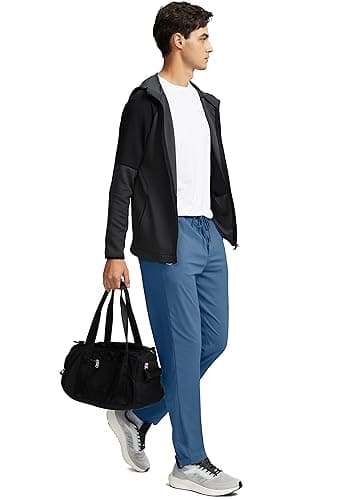 G Gradual Mens Sweatpants with 4 Pockets Tapered Track Athletic Slim Fit Pants for Running, Exercise, Workout, Gym, Slate Blue, XX-Large - Thumbnail 6