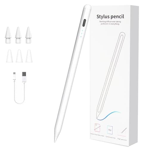 Stylus Pen for iPad 2018-2025, 13 Mins Fast Charging Magnetic Pencil (3X Fast Charge) with Tilt Sensitivity & Palm Rejection for iPad 6-8/9/10/11, Air 3/4/5/M2/M3, Mini 5/6/7, Pro 11/12.9/M4/M5 - Image 1