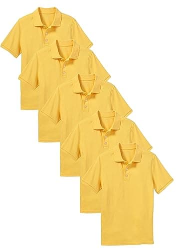 Galaxy by Harvic Polo Shirts for Boys 5-Pack Tagless School Uniform Shirts for Boys – Soft Comfortable Everyday Wear - Image 1