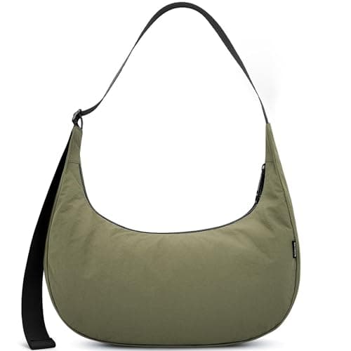 GEMIU Medium Crossbody Crescent Bag for Women Nylon Crossbody Hobo Bag with Adjustable Strap Army Green - Image 1