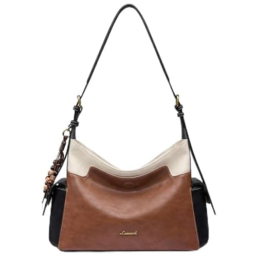 LOVEVOOK Hobo Purses for Women,Soft Faux Leather Crossbody Purse with Tassel Charms,Women's Shoulder Handbags for Daily - Image 1