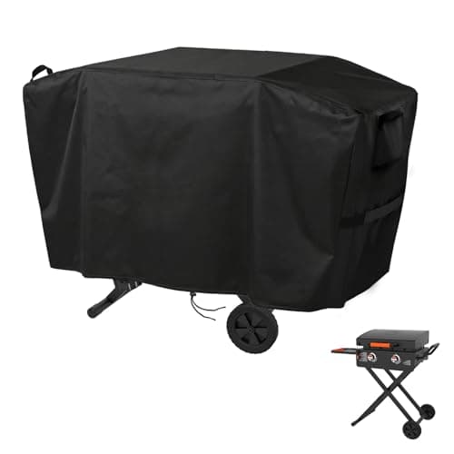 Jungda Grill Cover for Blackstone 1555/1550 Tailgater Gas Grill and Griddle Combo, Outdoor Waterproof Griddle Cover for Blackstone 2414 ProSeries 2-Burner 22" Propane Flat Top Grill - 48X24X37 Inch - Image 1